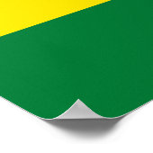 Patriotische Bolivienflagge Poster (Ecke)