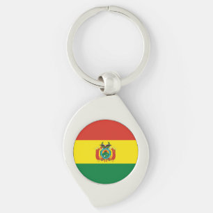 Patriotische Bolivienflagge Schlüsselanhänger