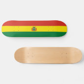 Patriotische Bolivienflagge Skateboard (Horizontal)