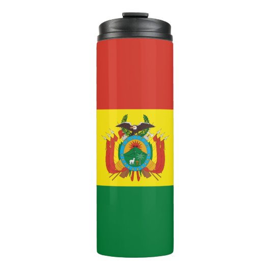 Patriotische Bolivienflagge Thermosbecher (Vorderseite)