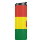 Patriotische Bolivienflagge Thermosbecher (Nach links gedreht)