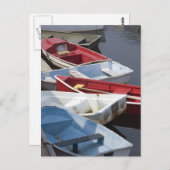 Patriotische Boote Postkarte (Vorne/Hinten)