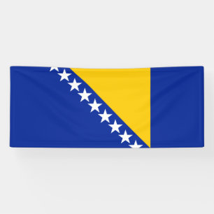 Patriotische bosnisch-herzegowinische Flagge Banner