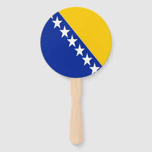 Patriotische bosnisch-herzegowinische Flagge Fächer