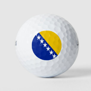 Patriotische bosnisch-herzegowinische Flagge Golfball