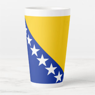Patriotische bosnisch-herzegowinische Flagge Milchtasse