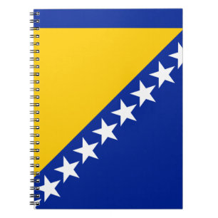 Patriotische bosnisch-herzegowinische Flagge Notizblock