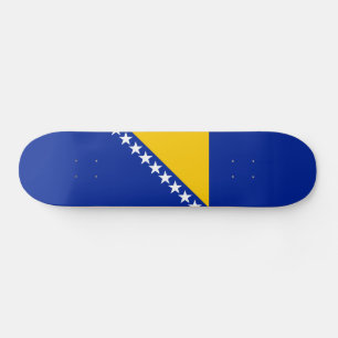 Patriotische bosnisch-herzegowinische Flagge Skateboard