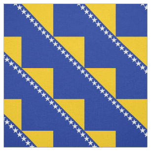 Patriotische bosnisch-herzegowinische Flagge Stoff