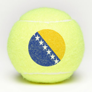 Patriotische bosnisch-herzegowinische Flagge Tennisbälle