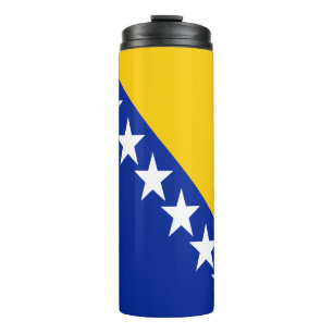 Patriotische bosnisch-herzegowinische Flagge Thermosbecher