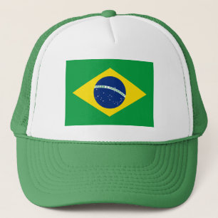 Patriotische brasilianische Flagge Truckerkappe