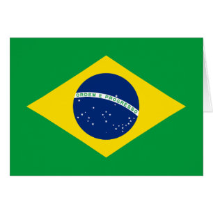 Patriotische Brasilien-Flagge