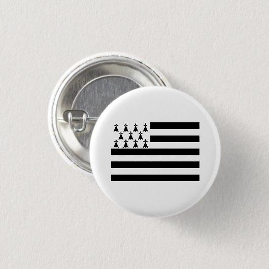 Patriotische Bretagne Button (Vorne & Hinten)
