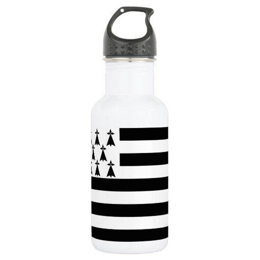 Patriotische Bretagne Edelstahlflasche (Vorderseite)