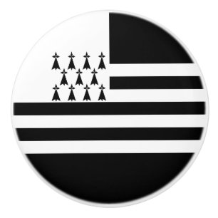 Patriotische Bretagne-Flagge Keramikknauf