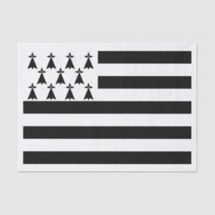 Patriotische Bretagne-Flagge Seidenpapier