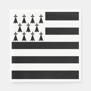 Patriotische Bretagne-Flagge Serviette