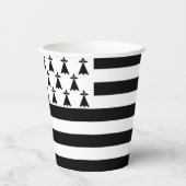 Patriotische Bretagne Pappbecher (Vorderseite)