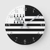 Patriotische Bretagne Runde Wanduhr (Vorderseite)