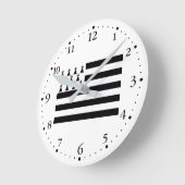 Patriotische Bretagne Runde Wanduhr (Winkel)