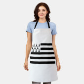 Patriotische Bretagne Schürze (Getragen)