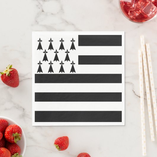 Patriotische Bretagne Serviette (Beispiel)