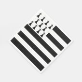 Patriotische Bretagne Serviette (Ecke)