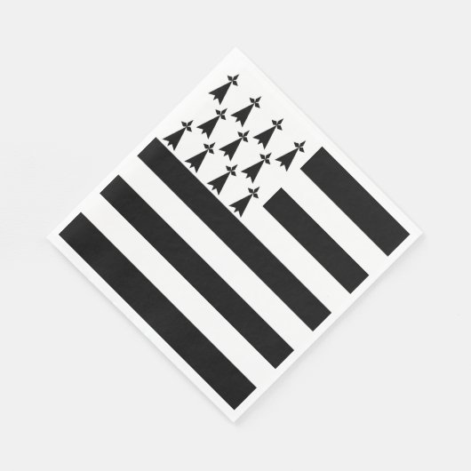 Patriotische Bretagne Serviette (Ecke)