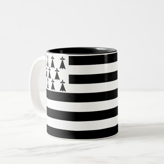 Patriotische Bretagne Zweifarbige Tasse (Vorderseite Links)