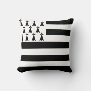 Patriotische bretonische Flagge Kissen