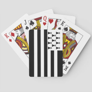 Patriotische bretonische Flagge Spielkarten