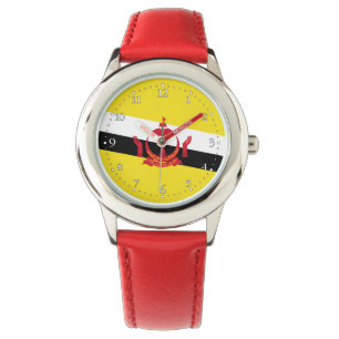 Patriotische Brunei-Flagge-Uhr Armbanduhr