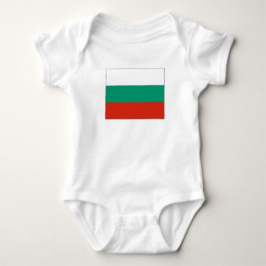 Patriotische Bulgarische Flagge Baby Strampler (Vorderseite)