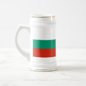 Patriotische Bulgarische Flagge Bierglas (Links)