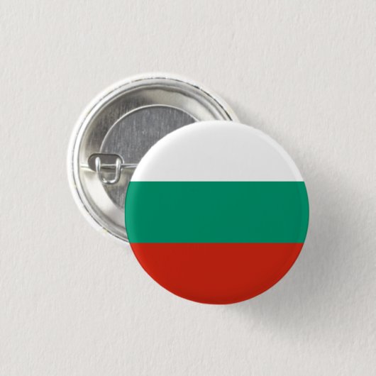 Patriotische Bulgarische Flagge Button (Vorne & Hinten)
