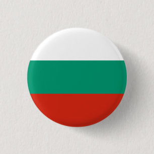 Patriotische bulgarische Flagge Button