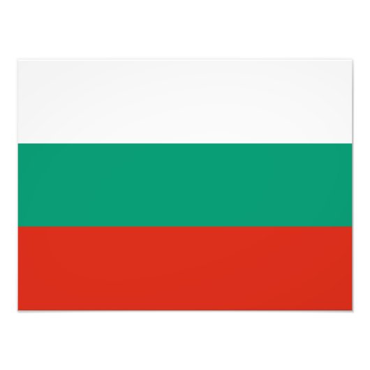 Patriotische Bulgarische Flagge Fotodruck (Vorne)