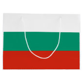 Patriotische Bulgarische Flagge Große Geschenktüte (Rückseite)