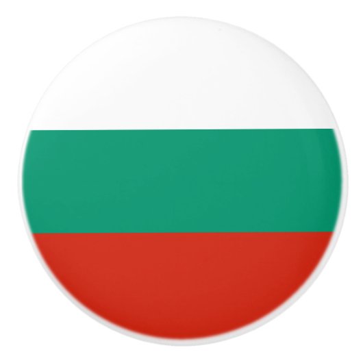 Patriotische Bulgarische Flagge Keramikknauf (Vorderseite)