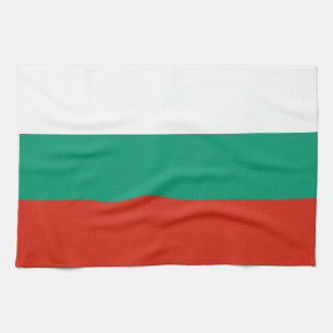 Patriotische bulgarische Flagge Küchenhandtuch Geschirrtuch
