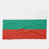 Patriotische Bulgarische Flagge Küchentuch (Horizontal)