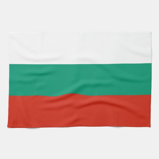 Patriotische Bulgarische Flagge Küchentuch (Horizontal)