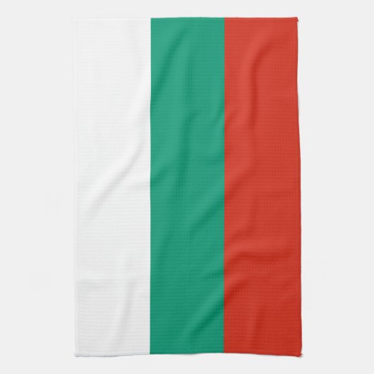 Patriotische Bulgarische Flagge Küchentuch (Vertikal)