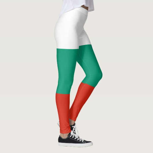 Patriotische Bulgarische Flagge Leggings (Rechts)