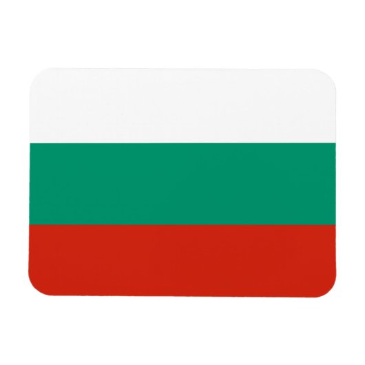 Patriotische Bulgarische Flagge Magnet (Horizontal)
