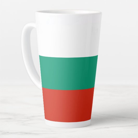 Patriotische Bulgarische Flagge Milchtasse (Linke Ecke)