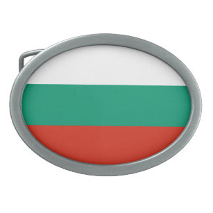 Patriotische Bulgarische Flagge Ovale Gürtelschnalle