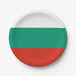 Patriotische Bulgarische Flagge Pappteller