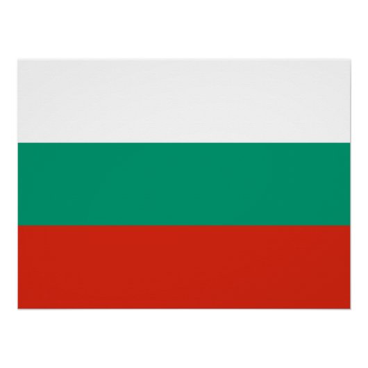 Patriotische Bulgarische Flagge Poster (Vorderseite)
